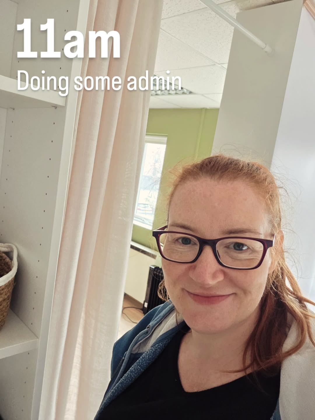 Jodie completing clinic administration at Nimue Aesthetics