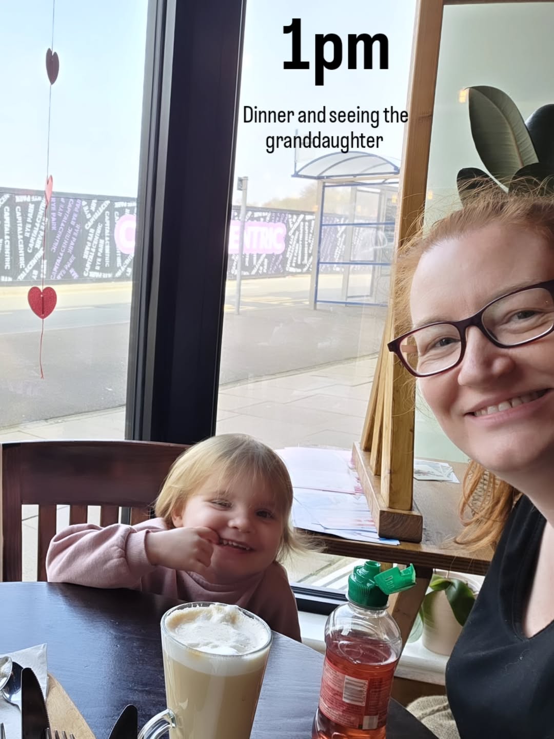 Jodie spending family time during a busy clinic day