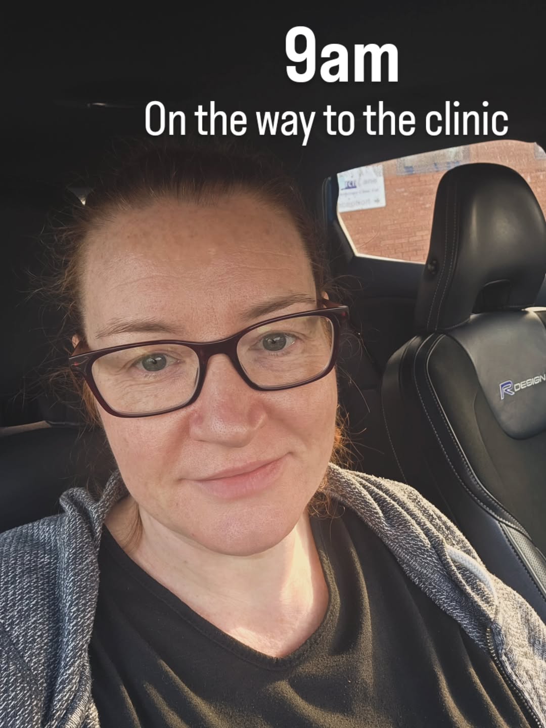 Jodie on the way to the Nimue clinic before patient appointments